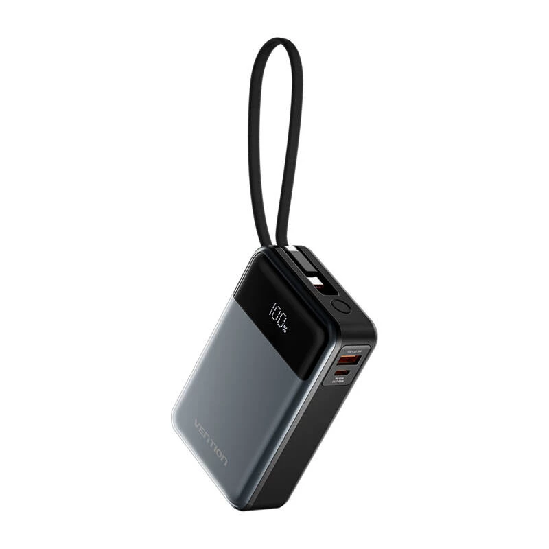 Przenośny powerbank Vention FHYB0 20000mAh 65W, 2× USB-C, 1× USB-A, czarny