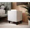 Szafka nocna cama meble PAFOS 2 szt., 45x40x51 cm, biały mat, płyta MDF/wiórowa, rama 16 mm