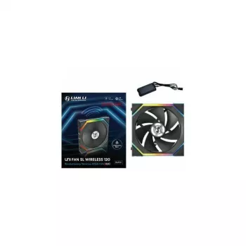 120mm Lian Li UNI FAN SL-INF Wireless ARGB PWM Reverse Blade, czarny