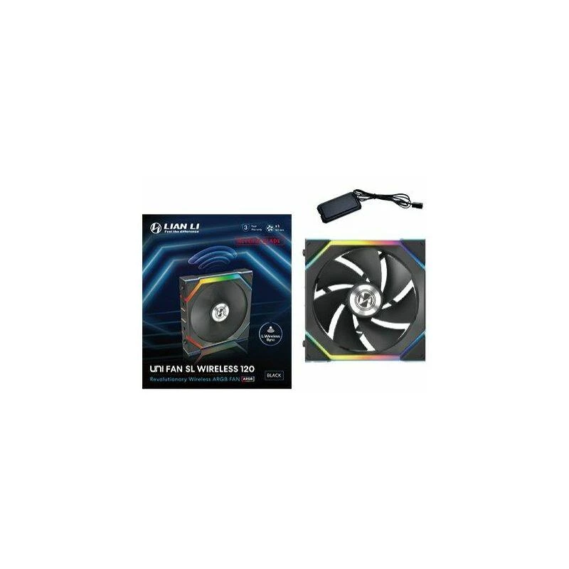 120mm Lian Li UNI FAN SL-INF Wireless ARGB PWM Reverse Blade, czarny