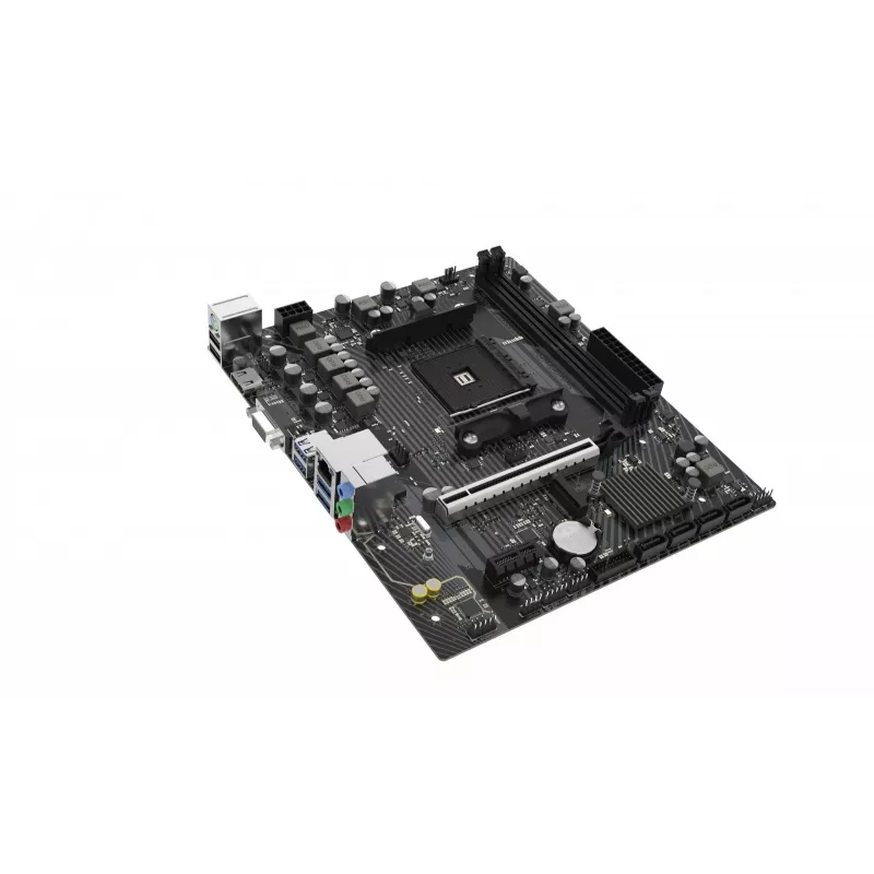Płyta główna Micro ATX Sapphire A520M-E do Socket AM4, chipset AMD A520, 2x DDR4 DIMM, max 64 GB, PCIe 3.0 x16/x1, SATA III, Gigabit LAN