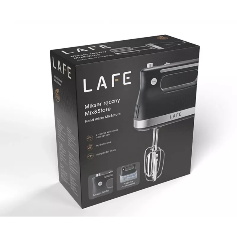 Mikser ręczny LAFE MIX & STORE 500 W czarny MB_LAFMIX47473