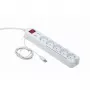 Listwa przeciwprzepięciowa Gembird PCW-MS-2G biała 5 gniazd AC 250 V 1,8 m