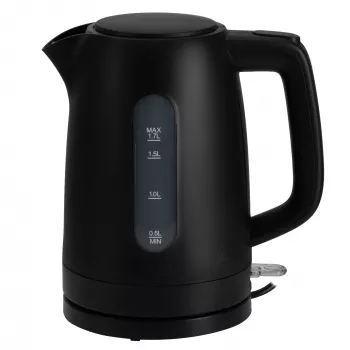 Czajnik elektryczny Adler AD 1379B — 1,7 L, 1850–2200 W, odchylana pokrywa, podstawa obrotowa 360°, czarny