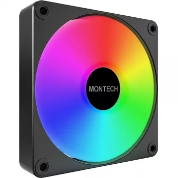 Montech GF120R V2 ARGB Moduł wentylatora do obudowy komputera 12 cm Czarny 3 szt.