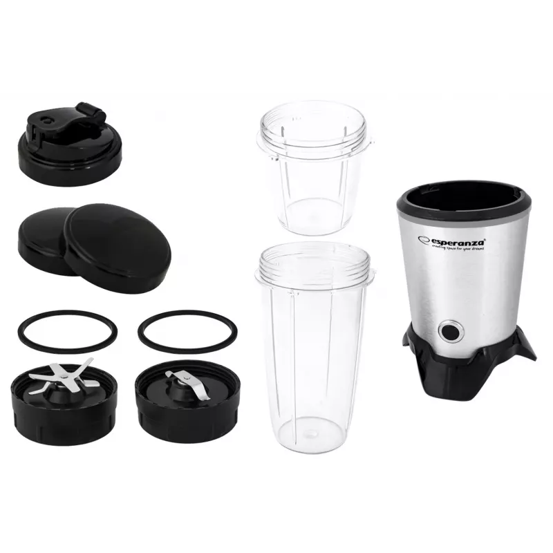 Blender Esperanza EKM028 Blender stołowy 1000 W Czarny, stal nierdzewna