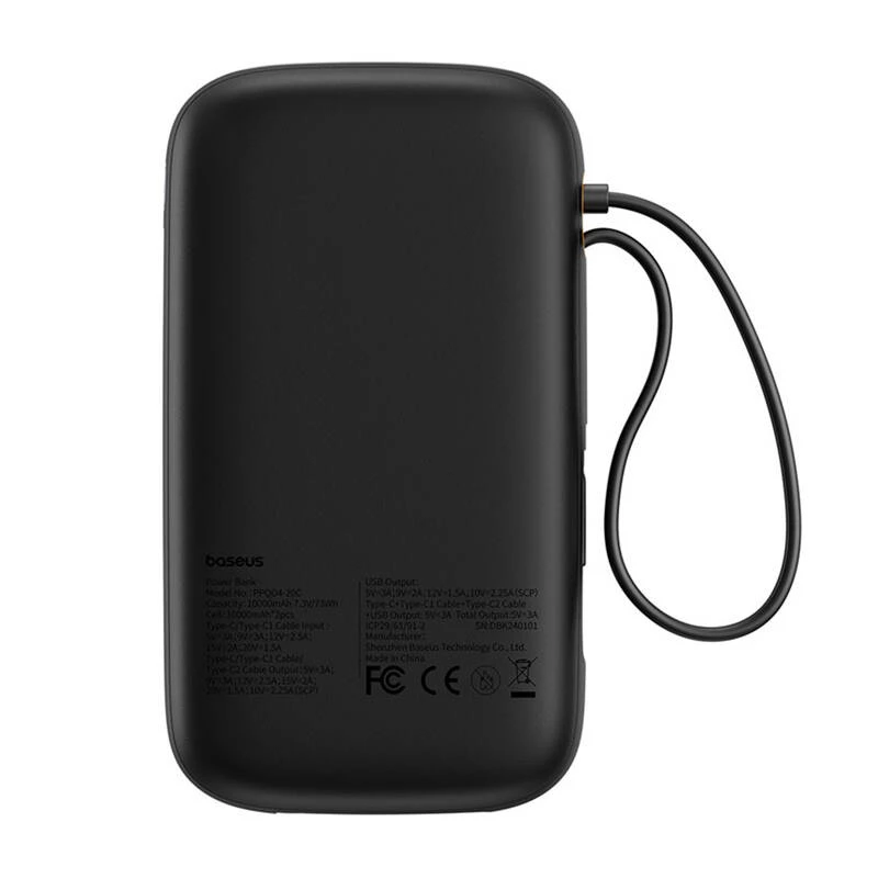 Baseus PPQD4-20C Litowo-polimerowy (LiPo) 20000 mAh Czarny