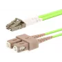 LOGON kabel InfiniBand/światłowodowy 1 m OM5 LC–SC, 50 µm, pełny dupleks, jasnozielony