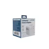 Adapter podróżny GEMBIRD TPA-2A3C70-01-W — wtyczka typu I, 3× USB-C (70W), 2× USB-A (18W), 100–250V, biały