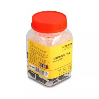 DeLOCK Wtyk modułowy RJ45 Kat.6 zestaw 50 szt. z niezawodną zatrzaską