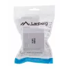 LANBERG Puszka natynkowa RJ-45 Cat6 OU6-0002-W biała, 2 gniazda, 30×54×57 mm