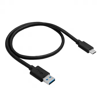 Akyga AK-USB-24 kabel USB 3.1 typ A na typ C, 0,5 m, czarny