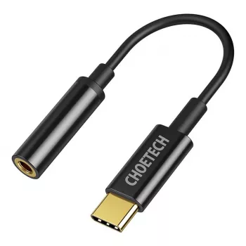 Adapter audio CHOETECH USB Type-C (męski) na 3.5 mm AUX (żeński) Model AUX003