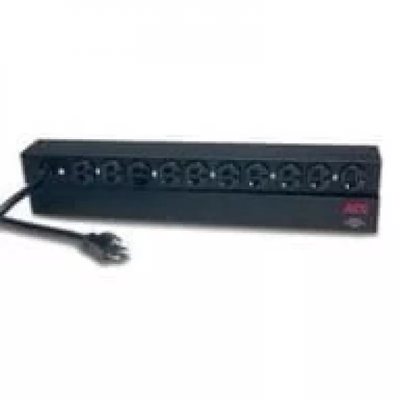 APC Rack PDU, Basic, 1U, 20A, 120V jednostka dystrybucji zasilania (PDU) Czarny
