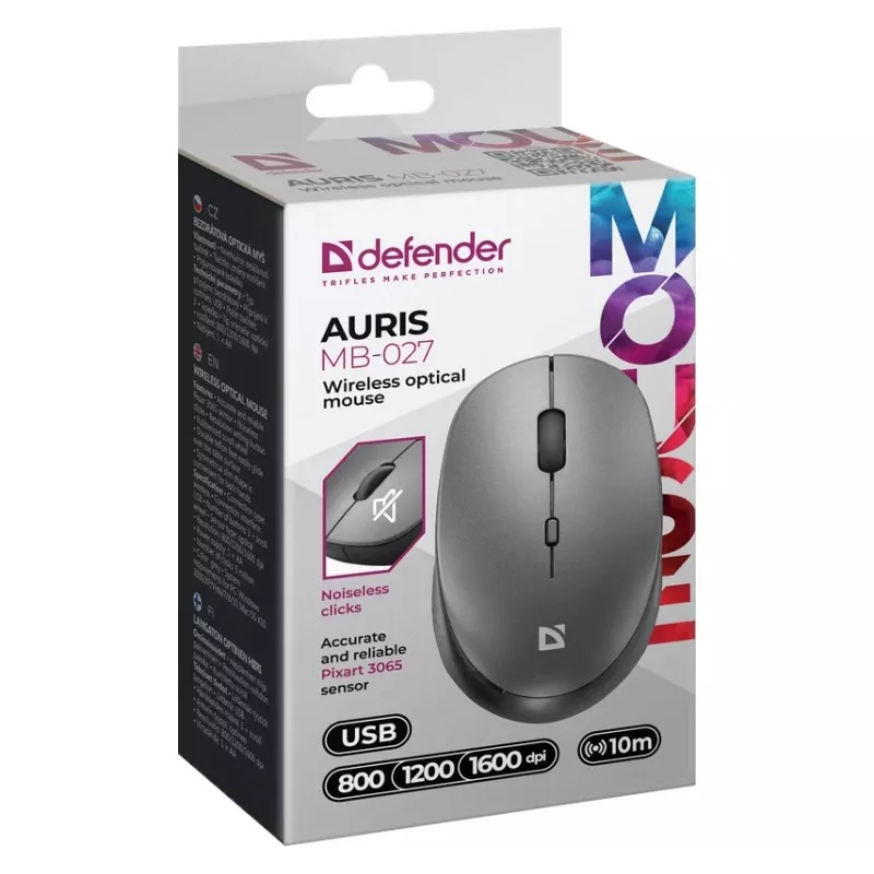 Bezprzewodowa mysz DEFENDER AURIS MB-027 interfejs