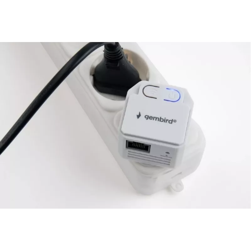 Regenerator sieciowy Gembird WNP-RP300-03, 300 Mb/s, 2,4 GHz, antena wewnętrzna 3 dBi, 1x RJ-45