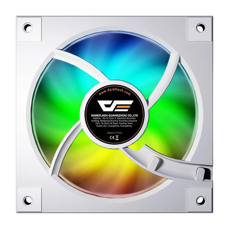 Wentylator chłodzący Darkflash DM20 biały 120 mm 3-pin do obudowy PC i chłodzenia CPU
