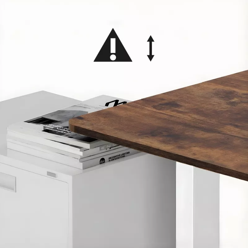 Biurko elektryczne z regulacją wysokości ergo office ER-400 W — maks. wysokość 1160 mm, maks. obciążenie 80 kg