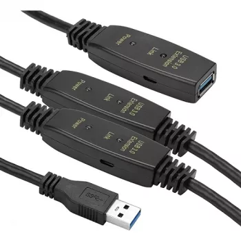 Przedłużacz USB 3.0 AF – AM, 20 m