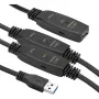 Przedłużacz USB 3.0 AF – AM, 20 m