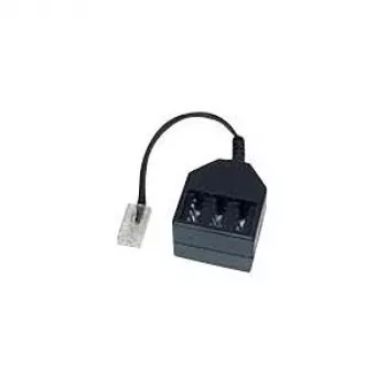 Helos - Telefonadapter - RJ-11 (M) na TAE-NFN (W) - 10 cm - Czarny