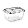 Szklany pojemnik próżniowy Caso z plastikową pokrywką | VacuBoxx Stal nierdzewna XL | Przezroczysty