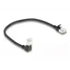 Kabel sieciowy DeLOCK RJ45 Kat.6A 0,25m czarny