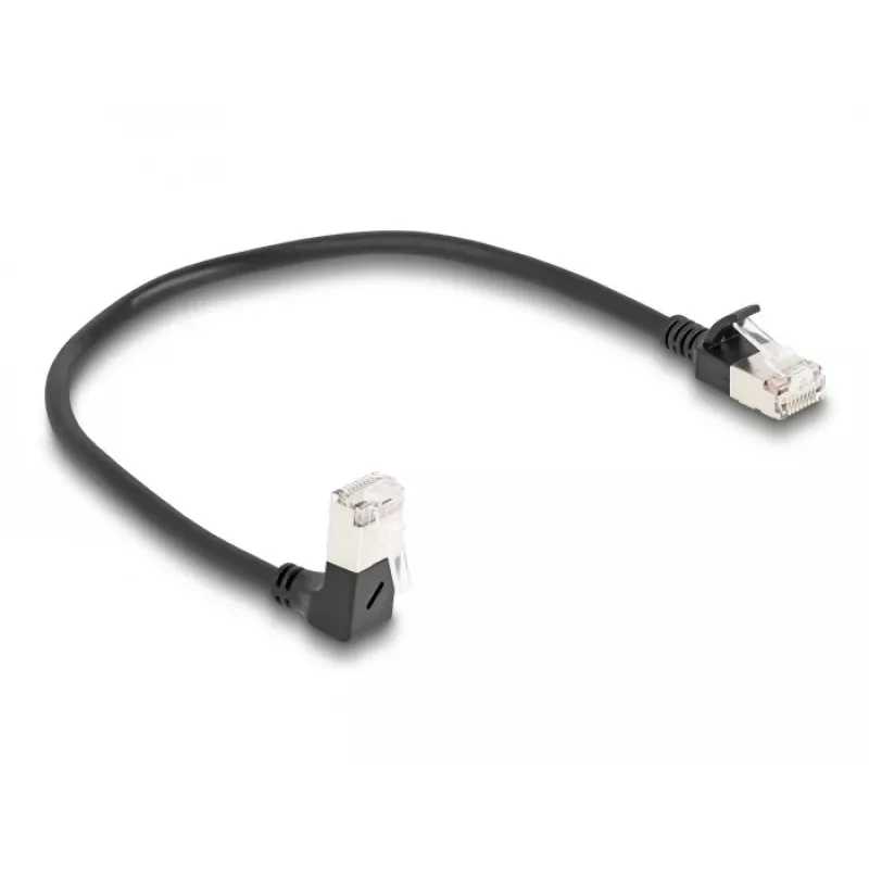 Kabel sieciowy DeLOCK RJ45 Kat.6A 0,25m czarny