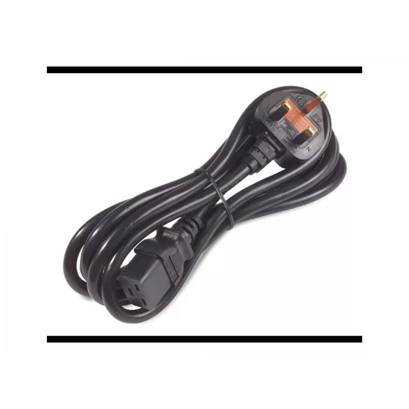 APC AP9895 Przewód zasilający, 16A 200-240V, C19 do wtyk UK BS 1363A, 2,44 m, czarny