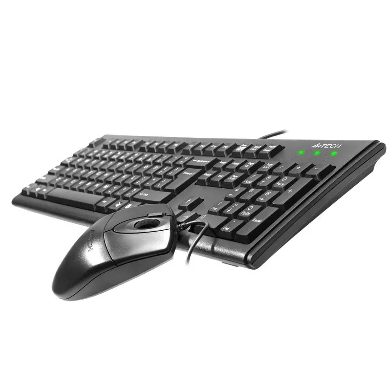 A4Tech KM-72620D - Zestaw klawiatury i myszy - USB - US - Czarny