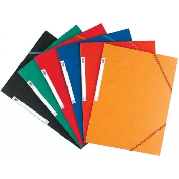 ELBA Boston Corner Elastic Folder, A4, Assorted, Card 0.5mm, z zakładką do etykietowania - 10 sztuk (120515.20)
