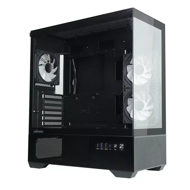 Obudowa PC CHRONIX V2 Mid Tower ARGB wentylator x3 czarna