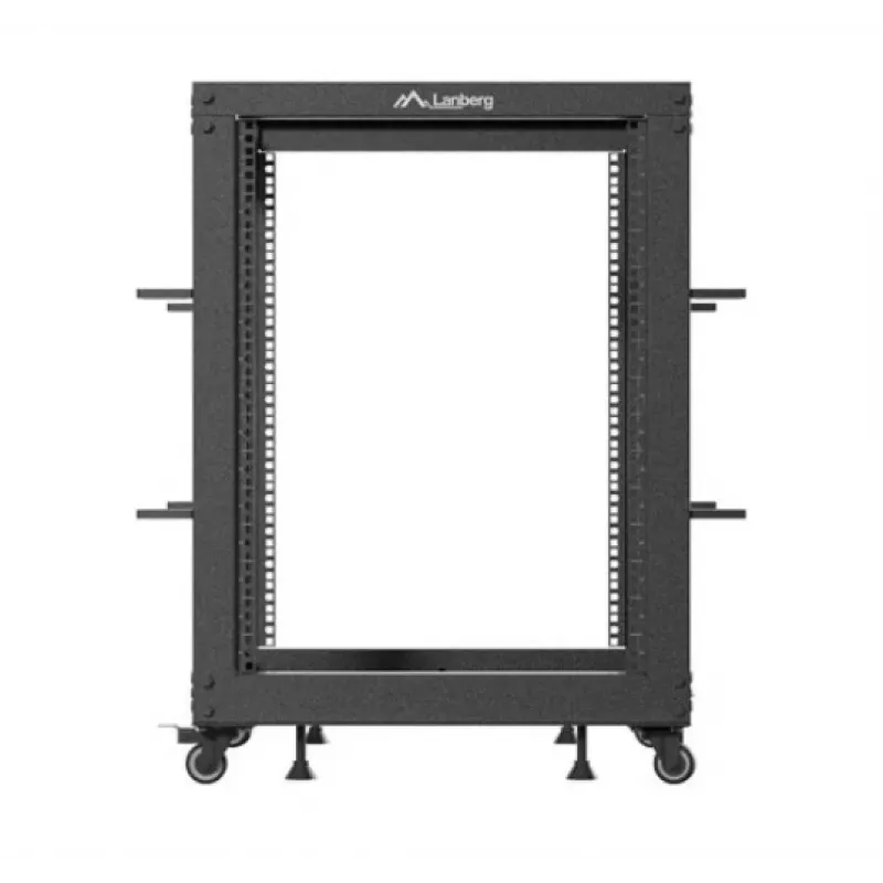 Stojący stelaż Lanberg OR01-6115-B 15U Czarny 600 kg nośność