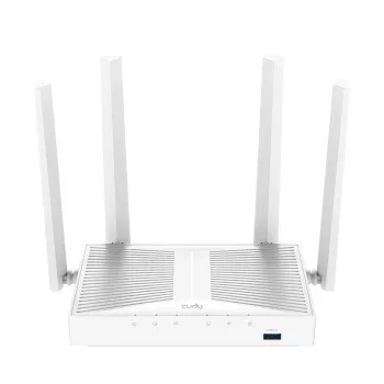 Stołowy router bezprzewodowy Cudy WR1300S — Dwupasmowy 2.4/5 GHz, Wi‑Fi 5, Gigabit Ethernet, 4 LAN, USB, 4 anteny