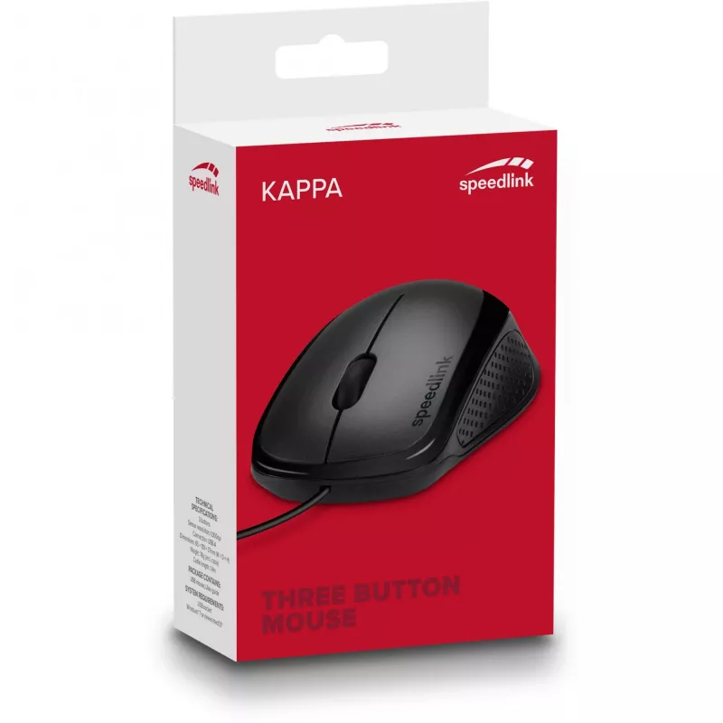 Mysz SPEEDLINK SL-610011-BK USB typu A optyczna