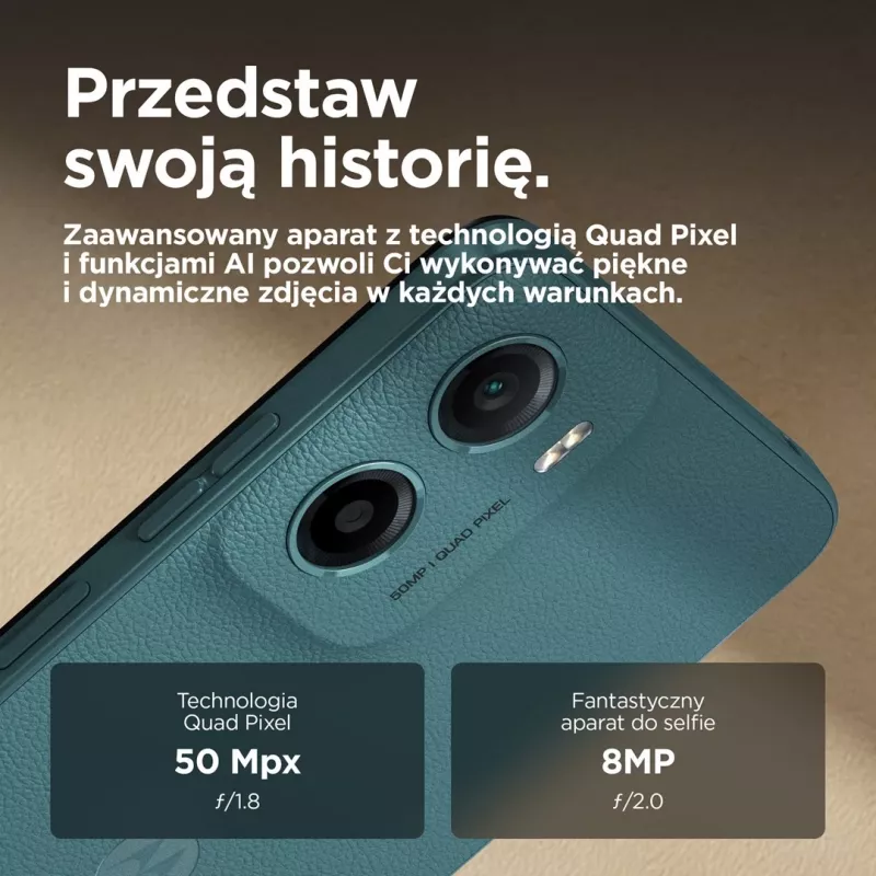 Motorola moto g05 16.9 cm (6.67 cala) Dual SIM Android 15 4G USB Type-C 8 GB 256 GB 5200 mAh Zielony
