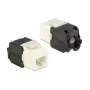Moduł keystone DELOCK 86266, RJ-45 na LSA, czarny/biały, 16×37,8×22,5 mm
