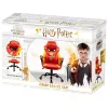 Fotel gamingowy do komputera Subsonic Junior Gryffindor, tapicerowane siedzisko, pomarańczowo-czerwony