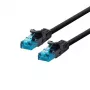 Sieciowy kabel krosowy LOGON Cat5e UTP, RJ-45 do RJ-45, 7,5 m, czarny