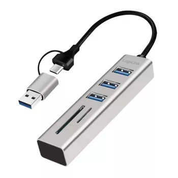 Hub USB 3.0 USB-A, slot SD/microSD, 2w1