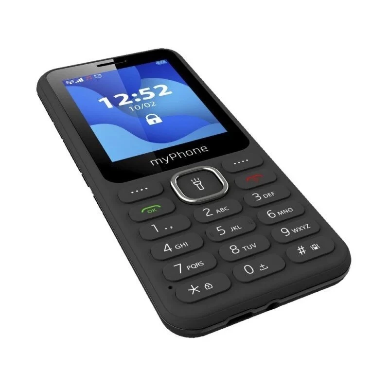Telefon komórkowy MYPHONE myPhone 6320, wyświetlacz 2,4 cala, Dual SIM, 1000 mAh, Bluetooth, radio FM, czarny