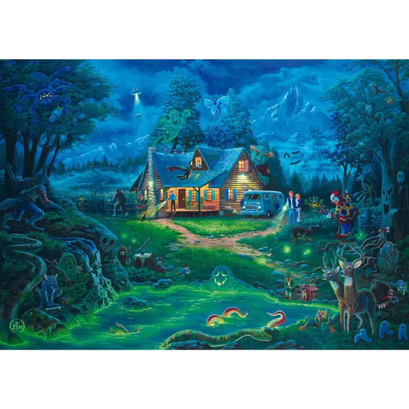 Puzzle 1000 elementów Schmidt Spiele Zac Kinkade Nawiedzony Dom, wymiary po złożeniu ok. 68 x 48 cm