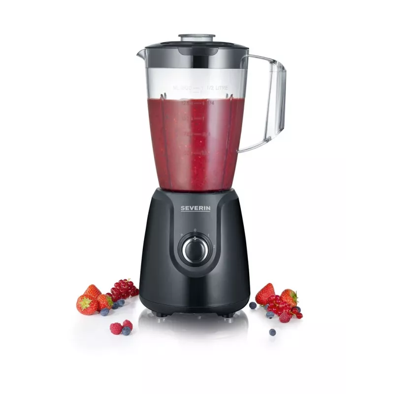 Blender stołowy Severin SM 3707, 1,5 l, 600 W, czarny