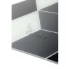 NeXtime klok 8171 Cubic, 43,5x37 cm, Ścienny, Czarny/Biały/Szary