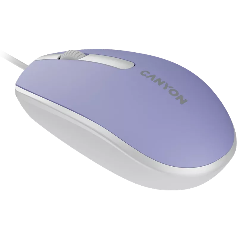 Mysz CANYON M-10 przewodowa lawendowa