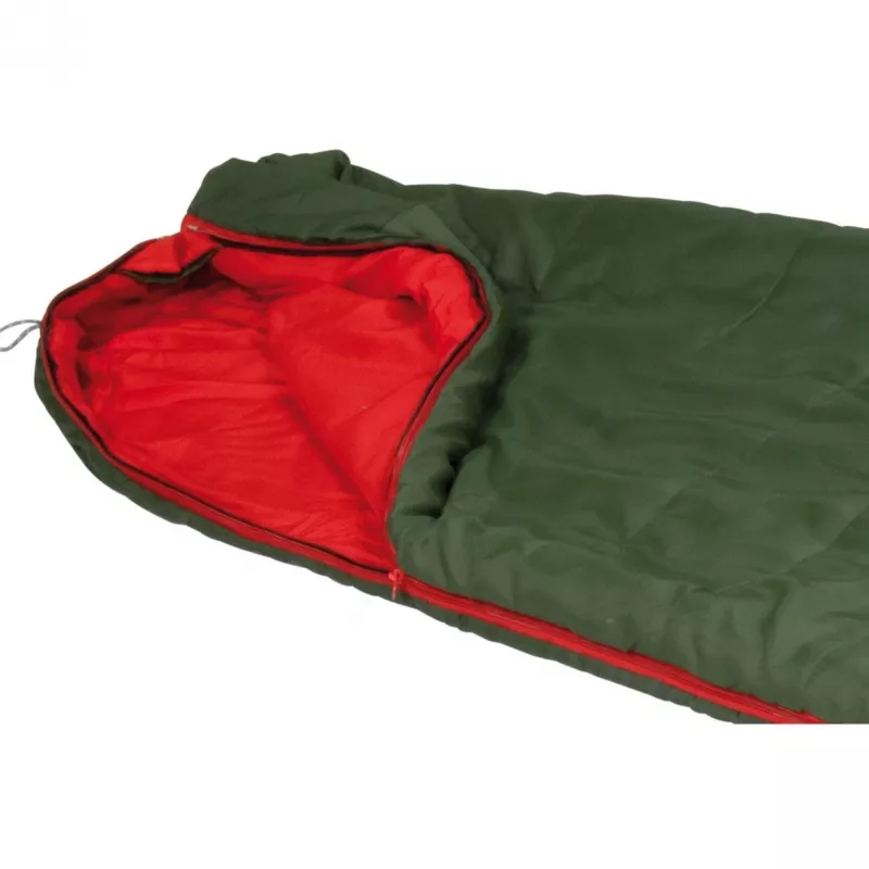 mummy sleeping bag Pak 1000 ECO (Dark Green/Czerwony)