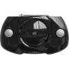 Przenośny boombox Bluetooth SENCOR SPT4710B — łączna moc 20 W, Bluetooth 5.3, CD/USB/FM, zasilanie bateryjne lub sieciowe
