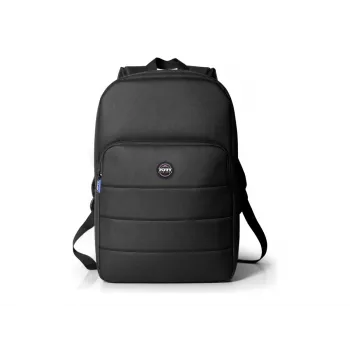 Plecak Port Designs ECO PORTLAND II na laptopy do 40,6 cm (16 cali), monochromatyczny czarny, 1 przednia kieszeń, 360 g