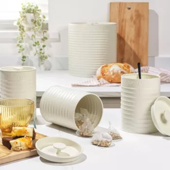 Komplet na blat Russell Hobbs RH03270CEU7 kremowy 4-elementowy — zestaw kuchenny na blat, wykończenie kremowe