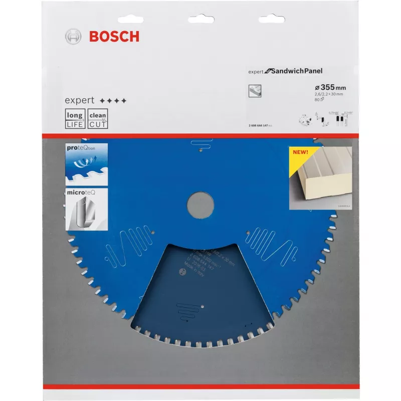 Bosch Expert for Sandwich Panel tarcza do pilarki tarczowej 355 mm, 80 zębów, otwór 30 mm, 2608644147